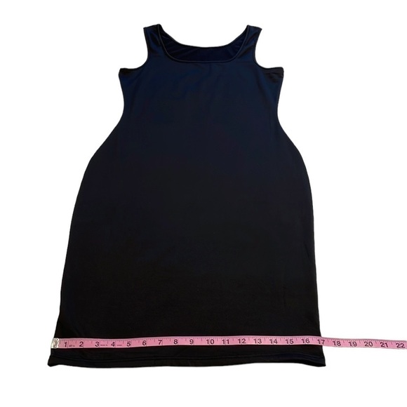 Black Body Con Tank Dress Sleeveless Mid Length - Size XL - Picture 10 of 13